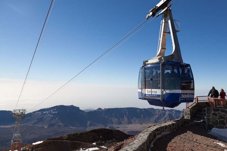 Cabines do teleférico do Teide