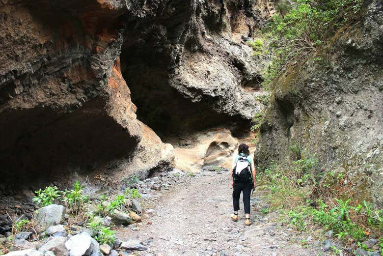 Trilha pelo Barranco de Badajoz