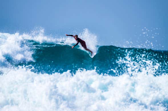 Curso de surfe na Playa de las Américas