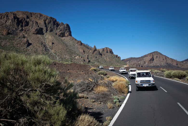 Durante o tour de 4x4 pelo Teide